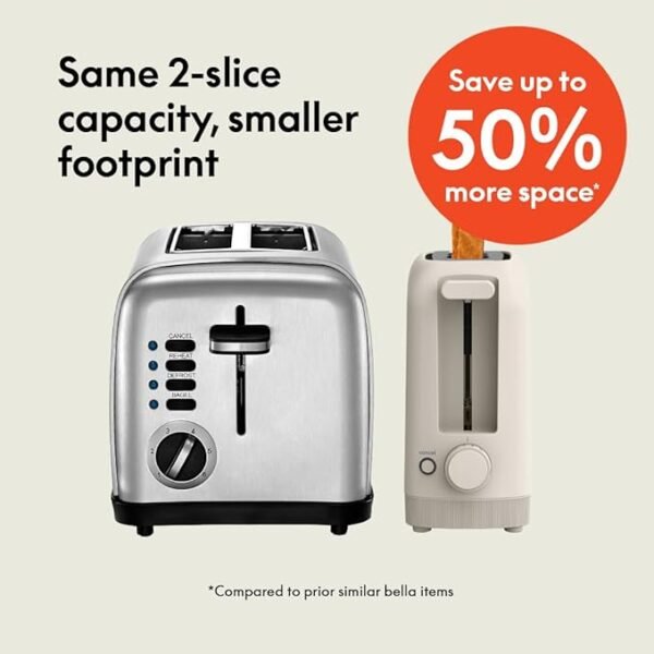 2 Slice Slim Toaster, Fits-anywhere™ Kitchenware - Image 4