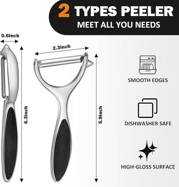 Vegetable Peeler for Kitchen, Potato Peelers - Image 2